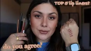 The TOP 5 lip liners according to @allieglines subscribers | are they correct? 🤔