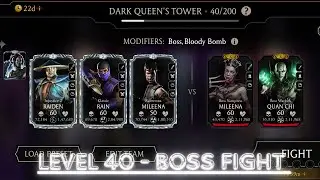 MK - DARK QUEEN'S TOWER FATAL - LEVEL 40 BOSS FIGHT