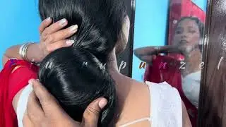 Rapunzel Long Hair#Bun Play By Men