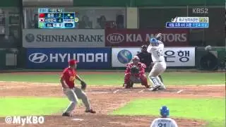 Ho Bros:  Kang Jung-ho and Park Byung-ho hit home runs against China