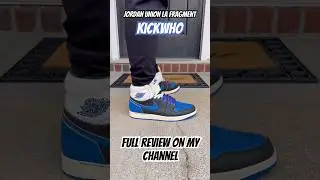 Jordan 1 Union LA Fragment Royal via kickwho. Full review on my channel #jordan #shoes #review