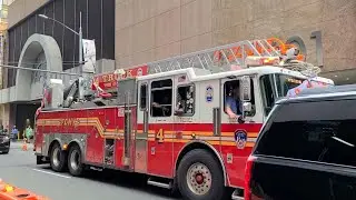 FDNY 4 Truck Responding