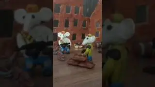мыши из пластилина #animation #minions #stopmotion #константиновск #пластилин #анимация #claymation
