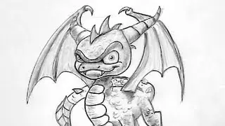 Draw Spyro Skylander Tutorial