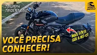 CONHE&Ccedil;A A NOVA TRIDENT 660 EM DETALHES 🤘 #nandoangelo #motovlog