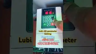 lubi Solar VFD Parameter Setting Service paid +91 98145-71211 #kusumsolar #pvplant #solarproducts