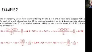 2020/11/26, Theory of Probability: Chapter 4 - Kesikli Rassal Değişkenler (Türkçe)