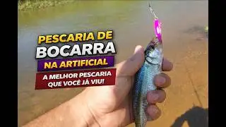 Pescaria com micro isca artificial - Pegadeira de bocarra 