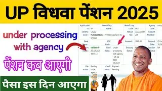 🤑UP विधवा पेंशन under processing with agency | pension payment kab milega | New pfms payment status