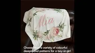 CREATEME&trade; Personalized Baby Name Blanket