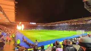 Light show. Leicester vs Sheffield Wednesday. 13/2/24. Warning contains bright and flashing lights.
