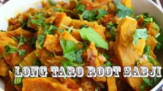 Long Taro Root | Arbi Masala | Chamagadda | Krsnatarian