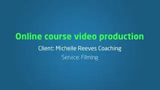 Online course video production company