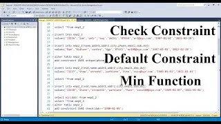 SQL For Data Science Class 6: Mastering CHECK and DEFAULT Constraints, MIN Function