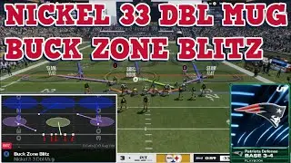 #madden26tips #madden26gameplay #maddendefense ЗАЩИТА ПАТРИОТОВ - 33 ДВОЙНЫХ БЕГА В ЗОНЕ БЛИЦ