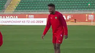 آخر حصة تدريبية للمنتخب الوطني المحلي قبل النهائي امام مدغشقر