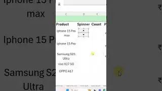 How to work on excel like a Pro and not a NoobPart 2.How to use and insert Spinner button in excel