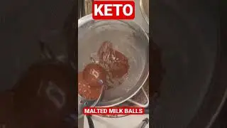 Keto malted milk balls -quick and delicious.  #ketodessert #maltedmilkballs #ketosnacks #keto