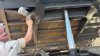 Painting a Heavy Truck Cargo Bed | Full Bodywork &Color Restoration