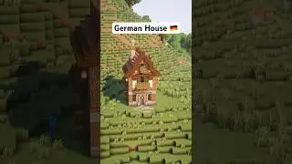 German house in Minecraft build ASMR 🇩🇪 #minecraft #shorts