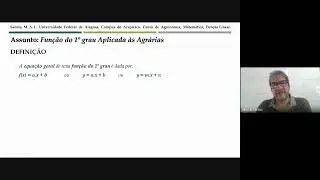 Aula 02 - Fun&ccedil;&atilde;o Linear Aplicadas &agrave;s Agrarias (Prof. M&aacute;rcio Aur&eacute;lio)
