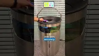Trash Bin Gets AI Upgrade 🎥: ameru.ai  . . . . . . . . . . . . . . . . [AI trash bin, smart tr