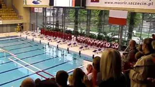 Mecz Waterpolo Polska vs. Malta - Szczecin Floating Arena 01.07.11 [Hymny]
