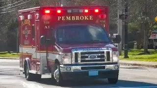 Pembroke, MA Fire Department Ambulance 1 Responding