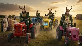 Marvel Heroes Plough the Fields &ndash; Village Day&rdquo; #animation #ai 