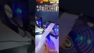 MINI VENTILADOR DUPLO 12V  caseiro COM COOLER DE FONTE DE PC COMPUTADOR