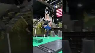 INSANE GRIP STRENGTH!! Dropping Ropes Obstacle 😱 #shorts