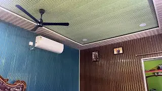 Top10Fasle ceiling design#bedrooms#w pvc penel bood#full video#interiordesign #falseceiling worker@1