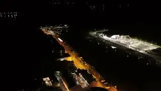 Flying over Bantry at night, Ireland, West Cork #2 DJI Mini 4 Pro