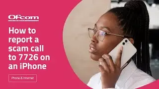 How to report a scam call to 7726 on an iPhone