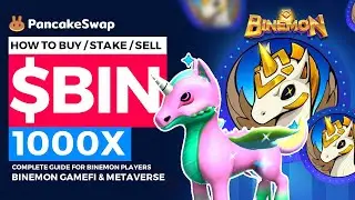 BINEMON BIN TOKEN TO THE MOON BEST NFT GAMING How to buy sell stake BIN token METAMASK PLAY TO EARN