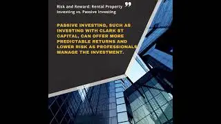 Risk and Reward: Rental Property Investing vs. Passive Investing