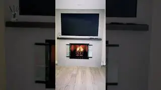 No wood no mess, just hit the on button & enjoy🔥#gasfireplace #fireplacedecor #fireplacegoals