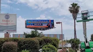 Video clip of the digital billboard In Los Angeles