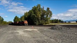 BNSF 9268 Leads West Bound Tanker off Kootenai Sub(Hi-Line)