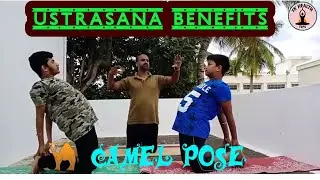 Ustrasana Camel pose Yogasana  benefits/Yoga Therapy/Tamil/Tk Health Tips.