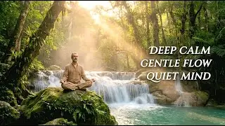 Vibraphone Meditation Music with Waterfall Visuals for Gentle Unwinding