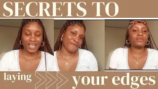 Secrets To Laying Your Edges On A Lace Wig #abujayoutuber #beautytips #hair #lacewigtutorial