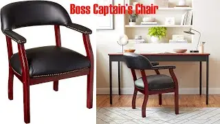Boss Captain&rsquo;s Chair In Black Vinyl