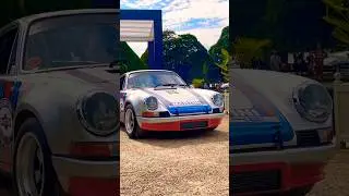 INSANE SOUND! CLASSIC 1973 PORSCHE 911 CARRERA 2.8 RSR DRIVING AT CAR CONCOURS SHOW! #shorts #viral