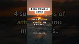 4 subtle signs of attraction you might miss... Psychology Facts #shorts