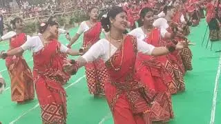 Mising Gumrag dance in  Mising Youth festival and TMPK Golden Jubilee closing ceremony at Gogamukh