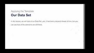 4.3. Applying the Template - Our Data Set