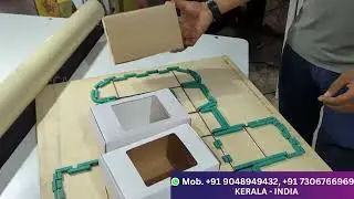 Single Pass Low Cost Box Making Machine, Roller Die Cutting Machine. Cake box, Sweet Box, etc..