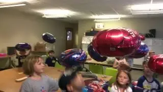 Anti-gravity balloons from our Gravity workshop