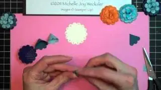 3-D бумажные цветы в форме гребешка